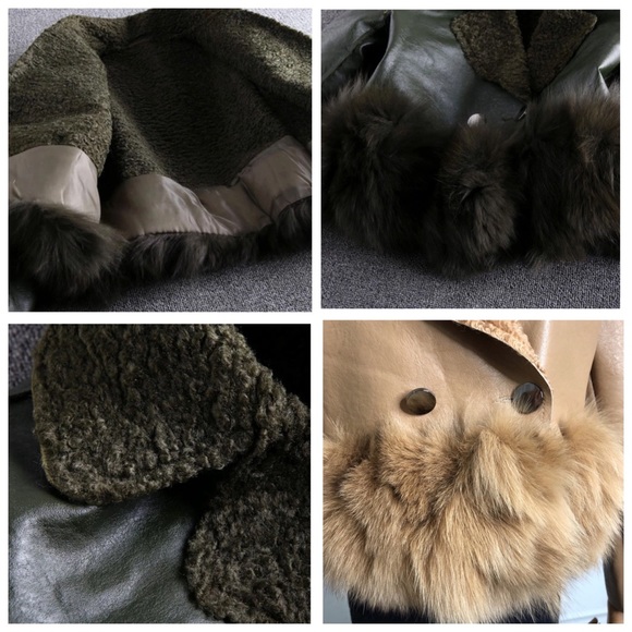 MELEESE Fur Vegan Leather Jacket - Picture 7 of 8